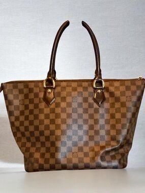 Louis Vuitton saleya tote bag damier ebene